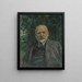 Portrait af Dr. Alexander Malthe - Hans Degard — indrammet kunstværk på væggen