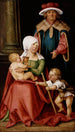 Marie Salomé og Zébédée med deres sønner Jakob den Ældre og Johannes Evangelisten - Hans von Kulmbach — visning af kunstværket