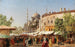 Rue du marché à Constantinople med Sainte-Sophie - Harald Jerichau — visning af kunstværket