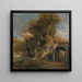 Harnham Gate Salisbury - John Constable — indrammet kunstværk på væggen