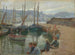 Drenge på væggen ved Penzance havn - Harold Charles Francis Harvey — visning af kunstværket