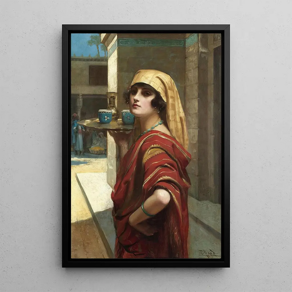 Odalisque - Harold Piffard — indrammet kunstværk på væggen