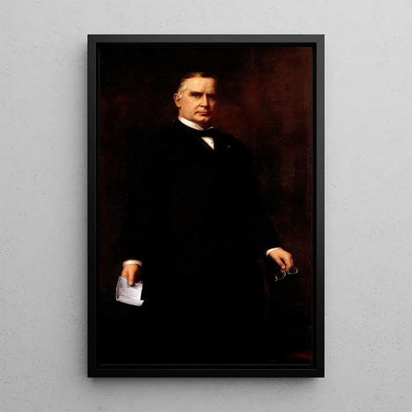 William McKinley - Harriet Anderson Stubbs Murphy — indrammet kunstværk på væggen