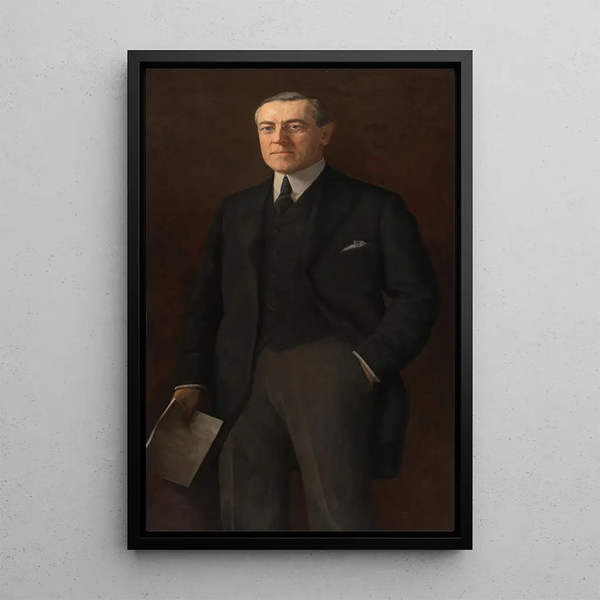 Woodrow Wilson - Harriet Anderson Stubbs Murphy — indrammet kunstværk på væggen