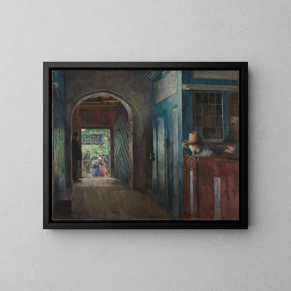 Harriet Backer — indrammet kunstværk på væggen