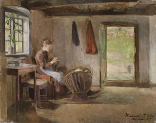 Harriet Backer - Farm Interior Skotta in Brum.webp