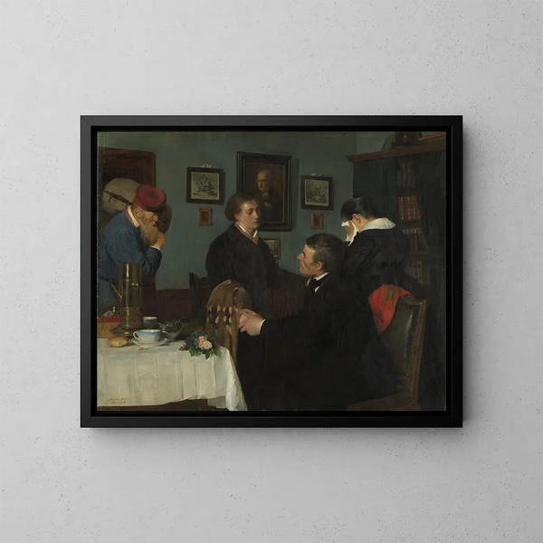 L'Adieu - Harriet Backer — indrammet kunstværk på væggen