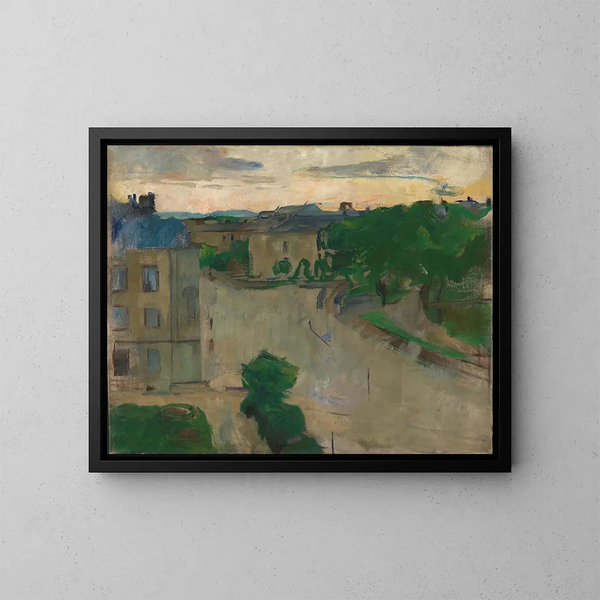 Vue de mon balcon, Hansteensgate - Harriet Backer — indrammet kunstværk på væggen