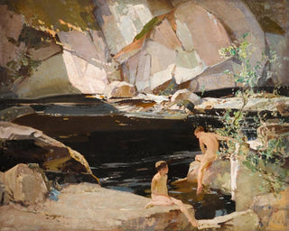 Harry Watson - Two Boys Bathing in a Rockpool.webp