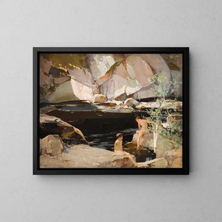 Harry Watson - Two Boys Bathing in a Rockpool.webp