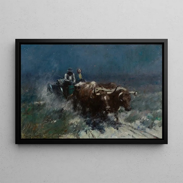 Harvey T Dunn - Prairie Homesteaders Coming Home.webp