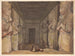 Indendørs af Abou Simbel-templet - Hector Horeau — visning af kunstværket