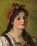 Portrait af en pige - Hedwig Mechle-Grossmann — visning af kunstværket