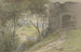 Falkenstein med ruin og kirke i dalen - Heinrich Adolf Valentin Hoffmann — visning af kunstværket