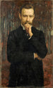 Portrait af maleren Hermann Meyer Min ven Hermann Meyer - Heinrich Altherr — visning af kunstværket