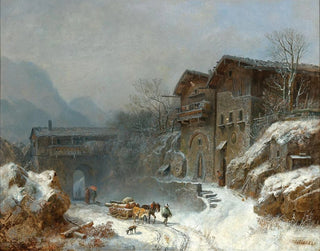 Heinrich Brkel - Winter in Rattenberg.webp