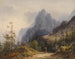 Vue sur le Mhlsteinhorn - Heinrich Carl Schubert — visning af kunstværket