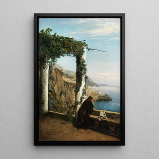 Heinrich Gogarten - Mnch an der Kste von Amalfi.webp