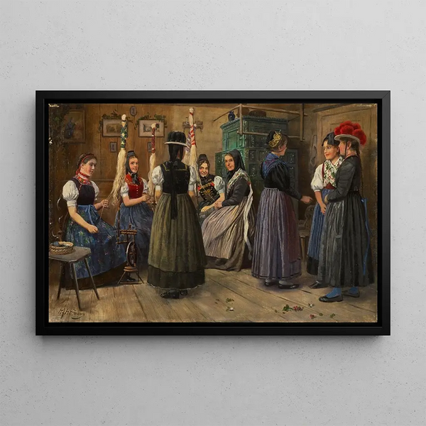 Heinrich Hoffmann - Spinning Room in the Black Forest.webp