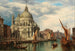 Venise, Grand Canal med Santa Maria della Salute - Heinrich Jaeckel — visning af kunstværket