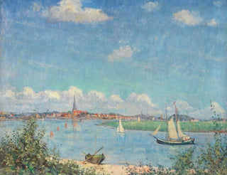 Vue sur Travemünde - Heinrich Linde-Walther — visning af kunstværket