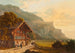 Vue de la promenade de Meiringen à la chute du Reichenbach - Heinrich Meichelt — visning af kunstværket