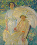 Parasol hvid 2 - Helen Galloway McNicoll — visning af kunstværket