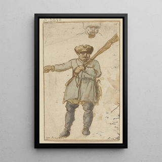 Hendrick Avercamp - Ein Jger mit Gewehr und Pelzmtze.webp
