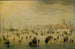 Skøjte scene - Hendrick Avercamp — visning af kunstværket