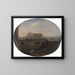 Vue de Rome depuis un jardin, regardant vers le sud en direction de San Giovanni in Laterano, vue de derrière - Hendrick Frans van Lint — indrammet kunstværk på væggen