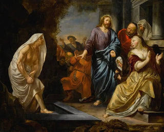 La Résurrection de Lazare - Hendrick Heerschop — visning af kunstværket