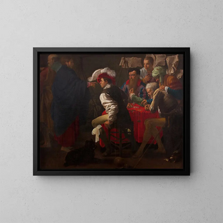 L'Appel de saint Matthieu - Hendrick Ter Brugghen — indrammet kunstværk på væggen