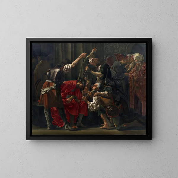 Christ med tornekrone - Hendrick Ter Brugghen — indrammet kunstværk på væggen