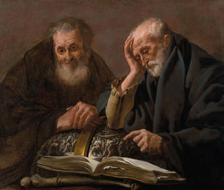 Démocrite og Héraclite - Hendrick Ter Brugghen — visning af kunstværket