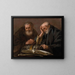 Démocrite og Héraclite - Hendrick Ter Brugghen — indrammet kunstværk på væggen