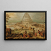 La Tour de Babel (Konflikt af kasus) - Hendrick van Cleve III — indrammet kunstværk på væggen