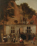 La remise d'un diplôme à l'Université de Leyde vers 1650 - Hendrick van der Burgh — visning af kunstværket