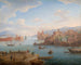 Vue d'un port méditerranéen - Hendrik Frans van Lint — visning af kunstværket