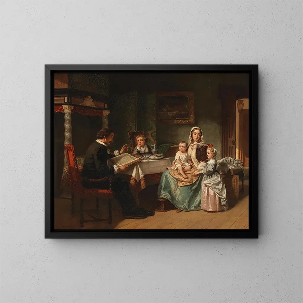 Le conteur - Hendrik Jacobus Scholten — indrammet kunstværk på væggen