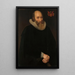Portrait af Antonius Antonides van der Linden, læge i Amsterdam - Hendrik Meerman — indrammet kunstværk på væggen
