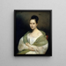 Portrait af Adélaïde Rousseau Scheffer - Hendrik Scheffer — indrammet kunstværk på væggen