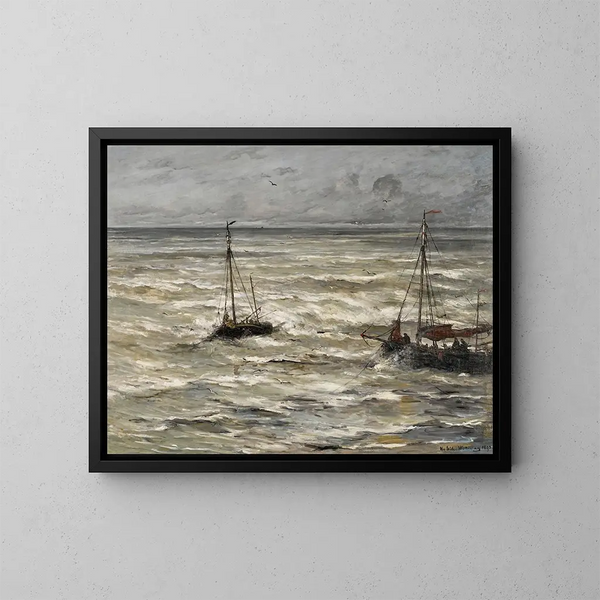 Havet - Hendrik Willem Mesdag — indrammet kunstværk på væggen