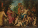 Diane, der tilbyder vin og frugt til Bacchus og hans følge - Hendrik van Balen — visning af kunstværket
