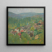 Henri Martin maleri - Udsigt over tage i Labastide-du-Vert om sommeren - Henri Martin — indrammet kunstværk på væggen