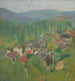 Henri Martin maleri - Udsigt over tage i Labastide-du-Vert om sommeren - Henri Martin — visning af kunstværket