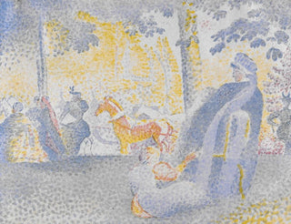 ved Champs-Élysées - Henri-Edmond Cross — visning af kunstværket