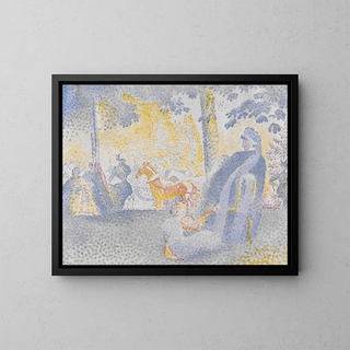 ved Champs-Élysées - Henri-Edmond Cross — indrammet kunstværk på væggen