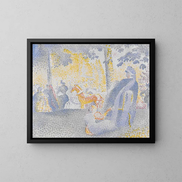 ved Champs-Élysées - Henri-Edmond Cross — indrammet kunstværk på væggen