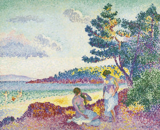 Badesøgende - Henri-Edmond Cross — visning af kunstværket