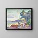 Badesøgende - Henri-Edmond Cross — indrammet kunstværk på væggen